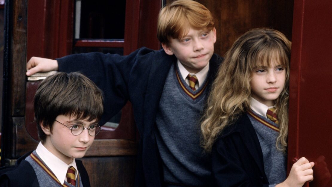 Photo de Harry Potter (Ron, Ermione et Harry)